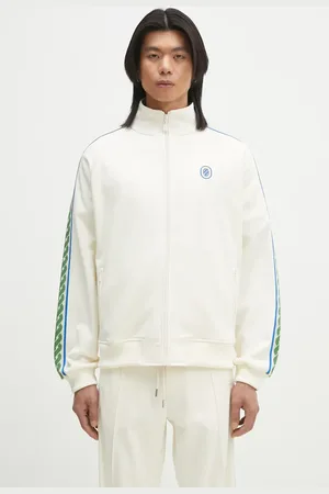 Drôle de Monsieur Felpa La Track jacket Tresse uomo colore con applicazione G-SJ007-PL135-OW