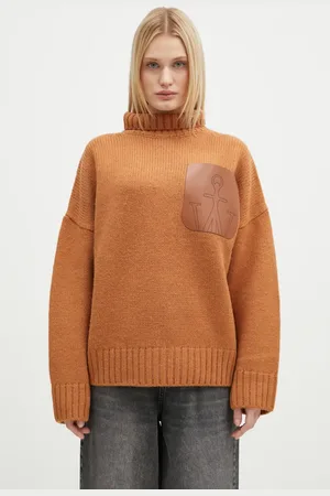 J.W.Anderson Maglione in lana Leather Patch Pocket Jumper donna colore KW1292.YN0367.619