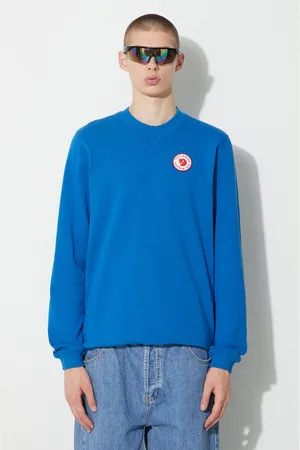 Fjällräven Felpa in cotone 1960 Logo Badge Sweater F87163.538 uomo F87230