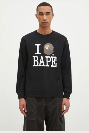 A Bathing Ape Top a maniche lunghe in cotone I Love Bape Longsleeve colore 1K80111022