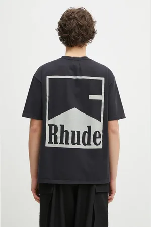 Rhude T-shirt in cotone Chevron uomo colore RHPS25TT02012