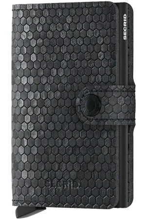 Secrid Portafoglio in pelle Miniwallet Hexagon Black colore