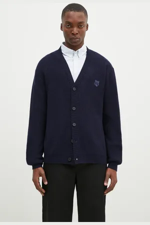 Maison Kitsuné Cardigan con aggiunta di lana Bold Fox Head colore NM00501KT1093