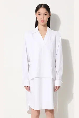 Kenzo Vestito in cotone Oxford Knee Shirting Dress colore FE62RO2919LO.01