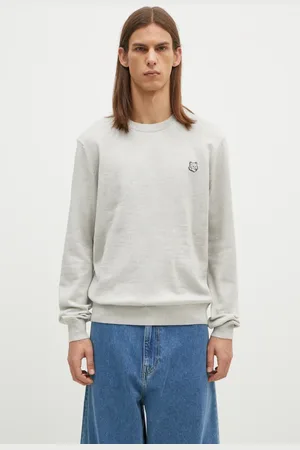 Maison Kitsuné Maglione in lana Bold Fox Head Patch uomo colore MM00815KT1036
