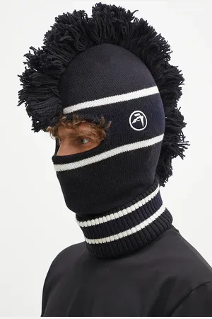 AMBUSH Passamontagna Fringe Knit Balaclava colore BMLC001F24KNI0011031
