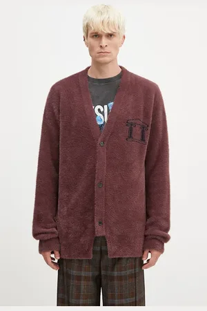 ARIES Cardigan Oversized Chenille Knit Cardigan uomo colore AR2002402