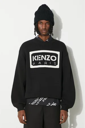 Kenzo Maglione in misto lana Bicolor Paris Jumper uomo colore FD55PU3833LA.99