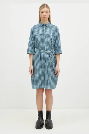 Maison Kitsuné Vestito in cotone Double Pocket colore NW01620WC5015