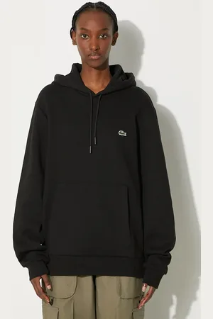 Lacoste Felpa colore con cappuccio