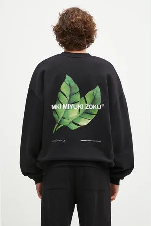 Mki Miyuki-Zoku Felpa Leaf Crewneck Sweat uomo colore LEAF.CREWNECK.SWEAT