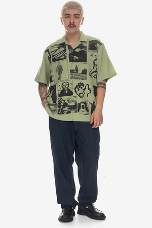 Pleasures Camicia Choices Camp Collar uomo
