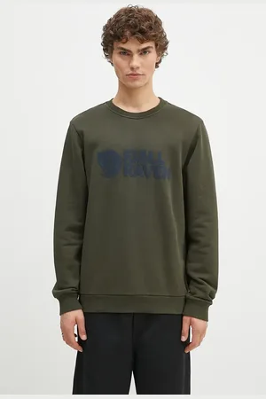 Fjällräven Felpa in cotone Logo Sweater uomo colore con applicazione F84142