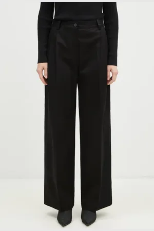 Maison Kitsuné Pantaloni in cotone Double Pleated colore NW01110WW0122