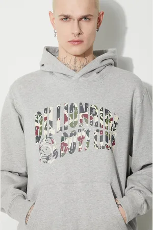 Billionaire Boys Club Felpa in cotone Duck Camo Arch Logo Popover uomo colore con cappuccio B23432