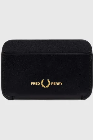 Fred Perry Portacarte in pelle Burnished Leather Cardholder colore L4334.102