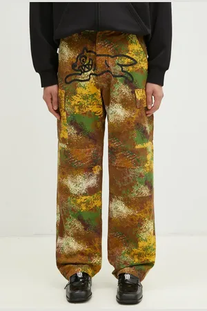 ICECREAM Pantaloni in cotone Running Dog Cargo Pant colore IC24430