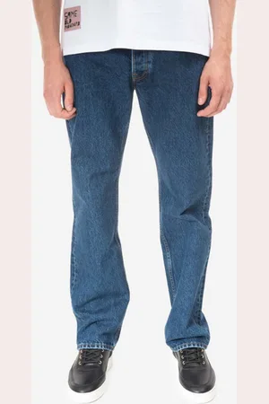 WoodWood Jeans in cotone Al Rigid Denim Straight Fit