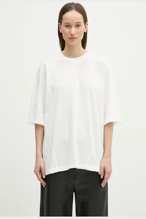 Rick Owens Rick Owens t-shirt in cotone Walrus T donna colore DS01E3201.RN