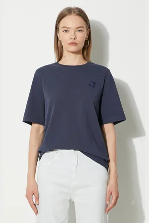 Maison Kitsuné T-shirt in cotone Bold Fox Head Patch Comfort donna colore MW00127KJ0119