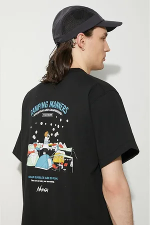 Nanga T-shirt Eco Hybrid Camping Manners Soap Bubbles Tee uomo colore NW2411.1G801.A