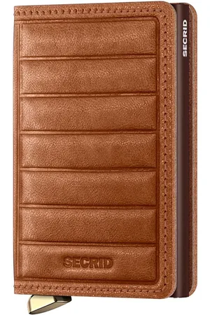 Secrid Portafoglio in pelle colore SEl-Cognac