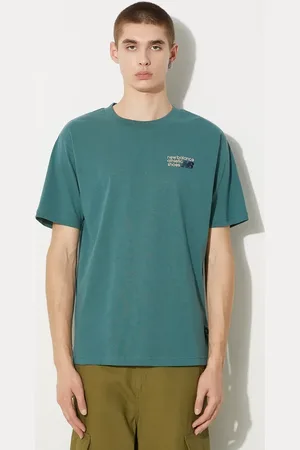 New Balance T-shirt in cotone Athletics Premium Logo uomo colore con applicazione MT41908NUS