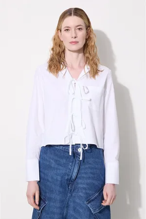 J.W.Anderson Camicia in cotone Bow Tie Cropped Shirt donna colore SH0312.PG1090.001