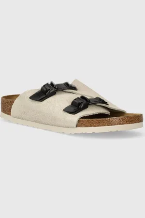 Birkenstock Ciabatte slide in camoscio Zürich donna colore 1026788