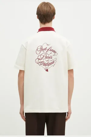 Drôle de Monsieur Camicia in cotone La Chemise Piquee Slogan Vignes uomo colore F-SH196-CO140-CM