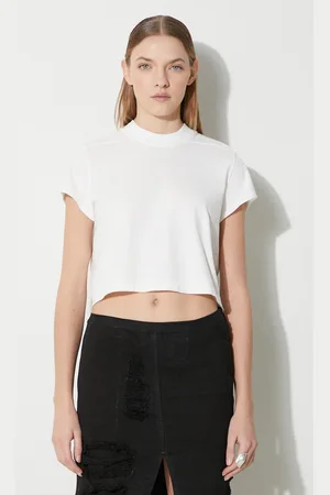 Rick Owens Rick Owens t-shirt in cotone Cropped Small Level T-Shirt donna colore DS01D1207.RN.11