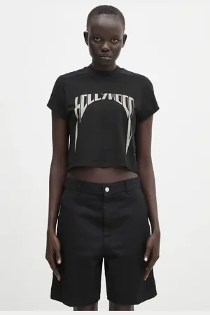Rick Owens T-shirt in cotone Cropped Small Level T colore DS01E3207.RNEP2