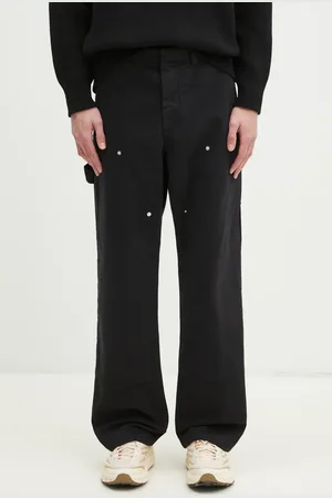 WoodWood Pantaloni Fed Herringbone Workwear Pants uomo colore 30250468