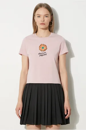 Maison Kitsuné T-shirt in cotone Floating Flower Baby donna colore MW00123KJ0008