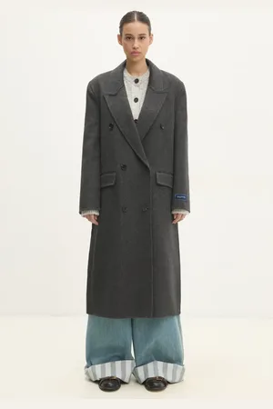 Sporty & Rich Cappotto in lana Double Faced DB Cashmere colore OW025500000GY17