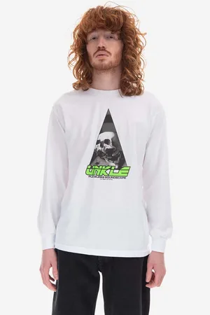 Pleasures Top a maniche lunghe in cotone Soundscape Soundscape Long Sleeve P22U003-WHITE