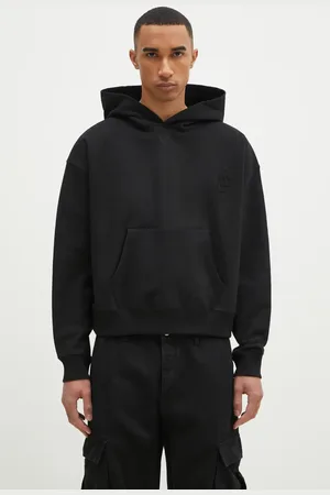 J.W.Anderson Felpa in cotone Anchor Logo Hoodie colore con cappuccio con applicazione JW0183.PG1631.999