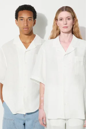 The Pangaia Camicia di lino DNA Linen Camp Collar Shirt colore 10002046