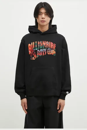 Billionaire Boys Club Felpa in cotone Tropical Island Fill Arch Logo Popover uomo colore con cappuccio B24446