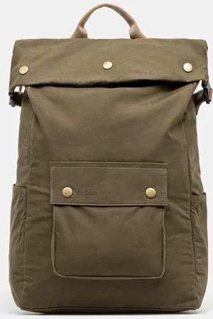Barbour Zaino in cotone Transport Foldover Backpack Bag colore UBA0746