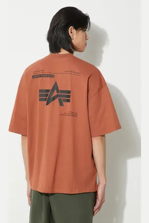 Alpha Industries T-shirt in cotone Logo BP uomo colore 146507