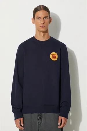 WoodWood Felpa in cotone Tye Badge uomo