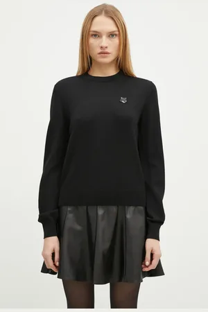 Maison Kitsuné Maglione in lana Bold Fox Head Patch donna colore MW00801KT1036
