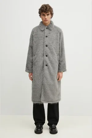 Mki Miyuki-Zoku Cappotto Faux Alpaca Car Coat uomo colore FAUX.ALPACA.CAR.COAT.LI