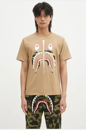 A Bathing Ape T-shirt in cotone 1ST CAMO SHARK TEE uomo colore 1K80110013