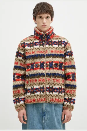 HUMAN MADE Felpa in pile Nordic Fleece Jacket colore HM28JK039