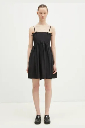 Ganni Vestito in cotone Cotton Poplin Strap colore W0194