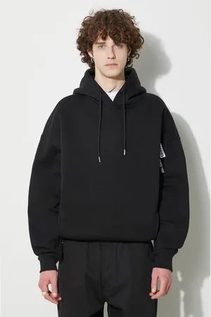 Alpha Industries Felpa Flock Logo Hoody uomo colore con cappuccio 146340