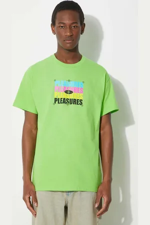Pleasures T-shirt in cotone Cmyk T-Shirt uomo colore P24SP051.LIME