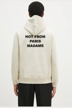 Drôle de Monsieur Felpa in cotone uomo colore con cappuccio PERM.HO162.CO127 Le Hoodie Slogan